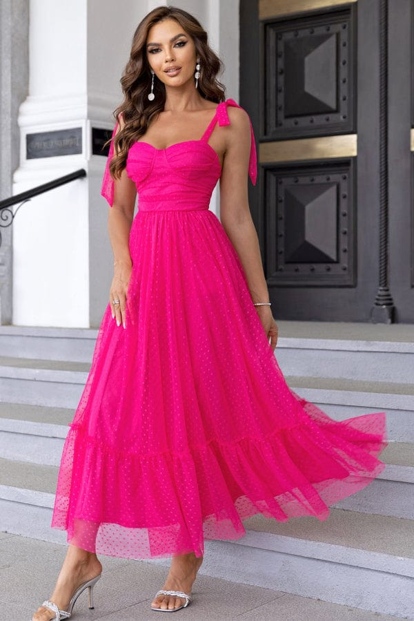Robe Demoiselle D'Honneur Rose Bonbon