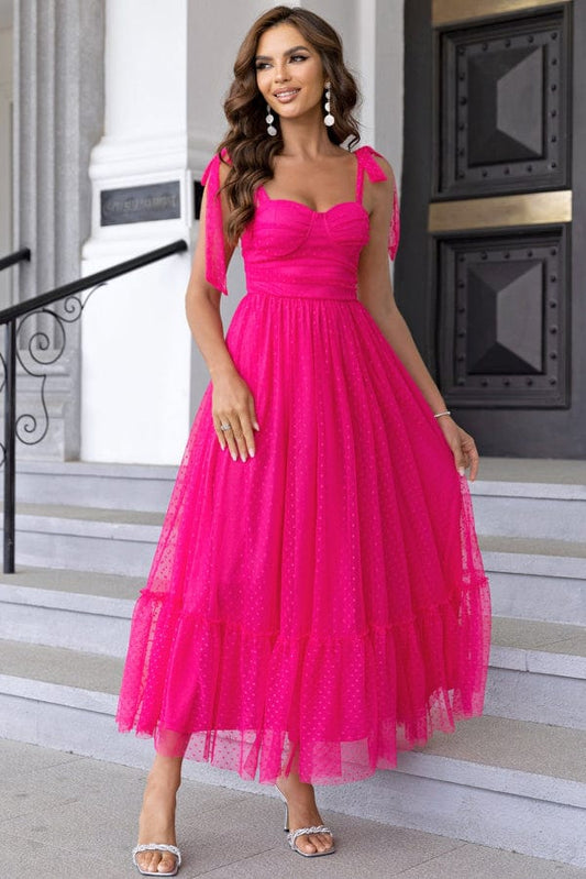 Robe Demoiselle D'Honneur Rose Bonbon