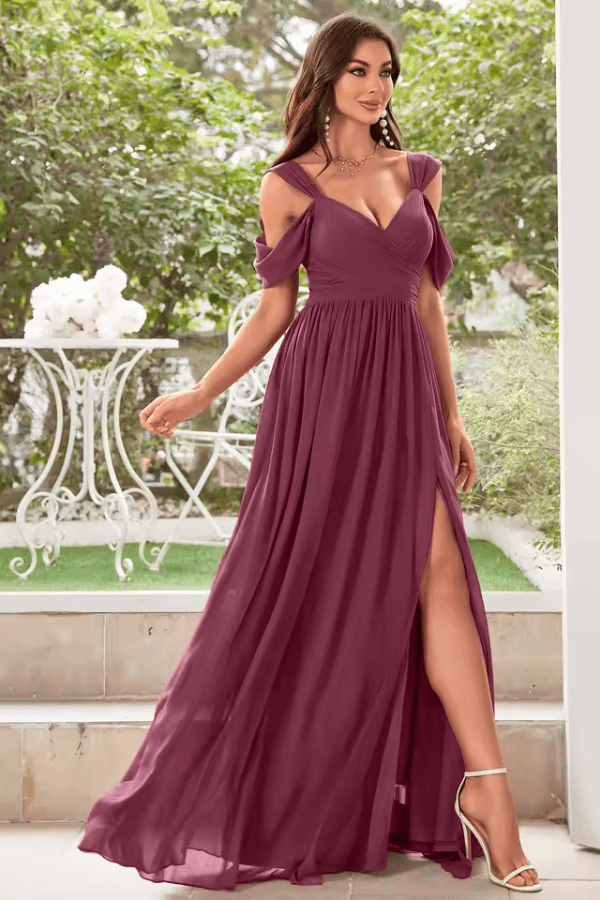 Robe Demoiselle D'Honneur Rose Cannelle