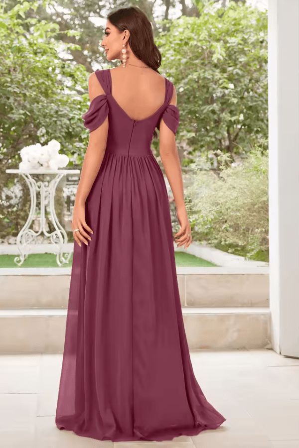 Robe Demoiselle D'Honneur Rose Cannelle
