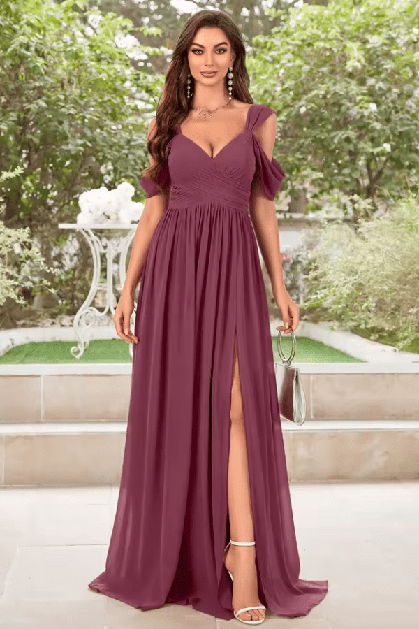 Robe Demoiselle D'Honneur Rose Cannelle