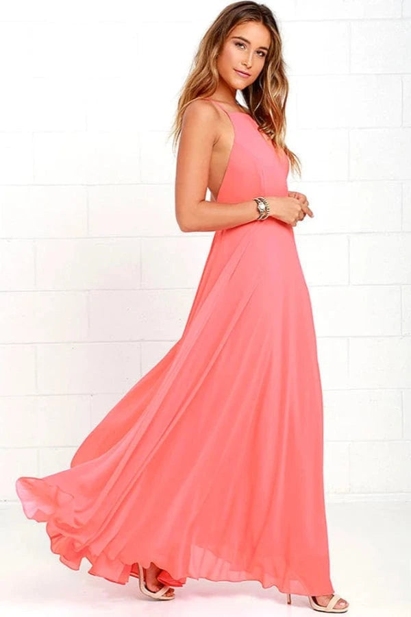 Robe Demoiselle D'Honneur Saumon