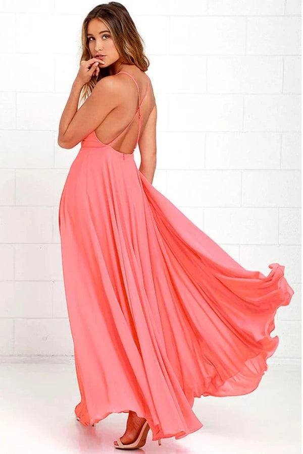 Robe Demoiselle D'Honneur Saumon