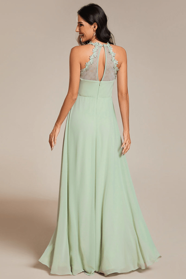 Robe Demoiselle d'Honneur Vert Eucalyptus