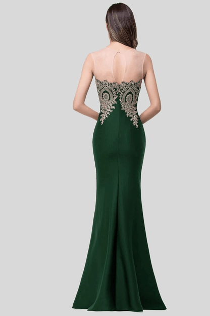 Robe Demoiselle d'Honneur Vert Foncé