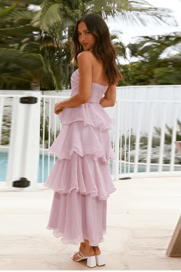 Robe Demoiselle D'Honneur Violet Clair