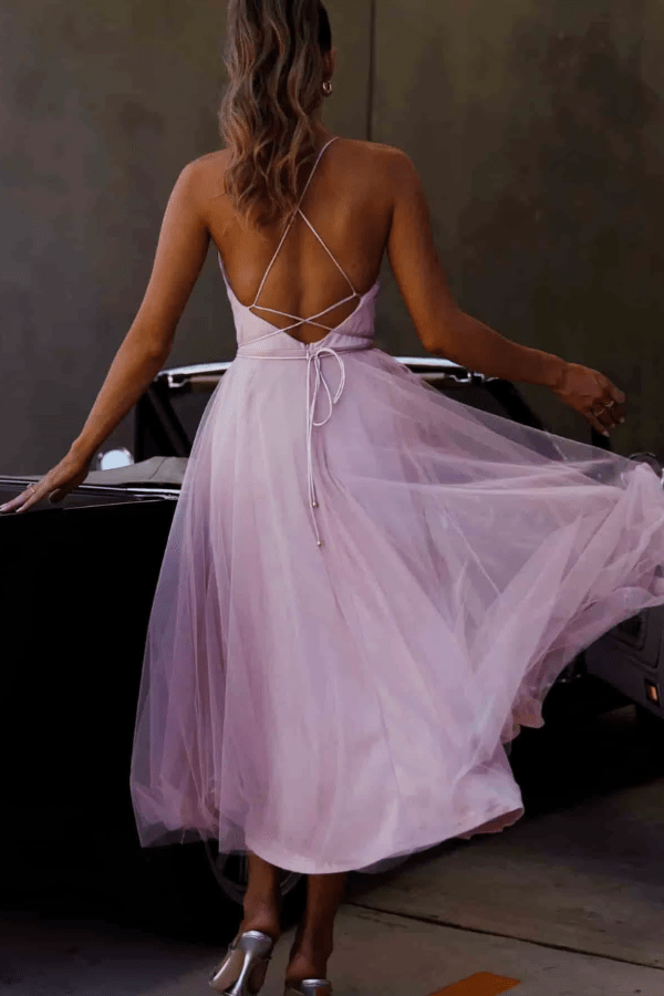 Robe Demoiselle D'Honneur Violet Pastel