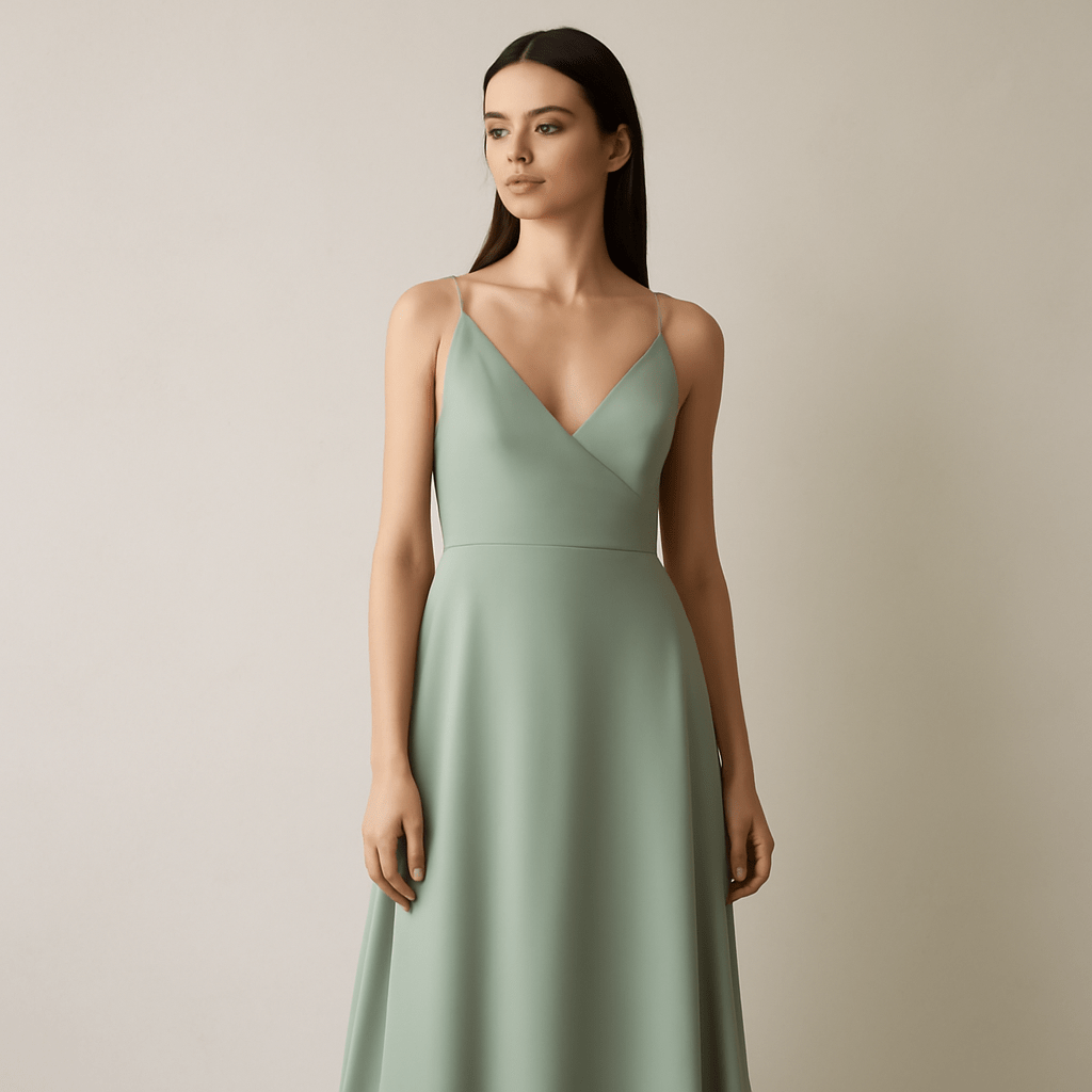 robe demoiselle d'honneur vert sauge