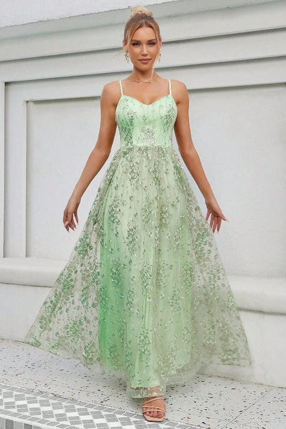 Robe Dentelle Vert Sauge