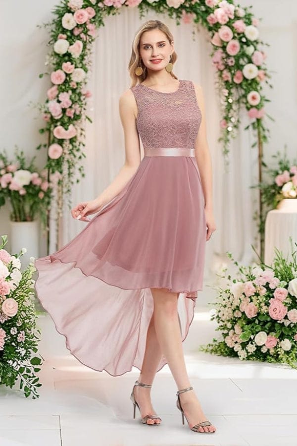 Robe Dentelle Vieux Rose