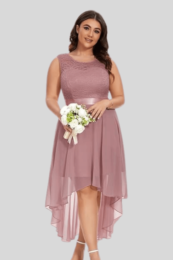 Robe Dentelle Vieux Rose