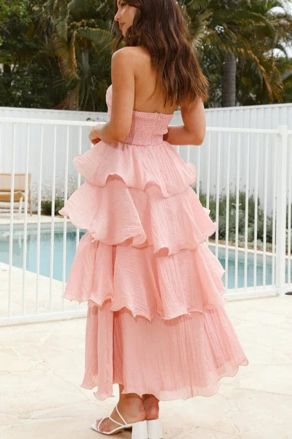 Robe Dos Nu Rose Poudré