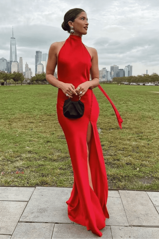 Robe Dos Nu Rouge