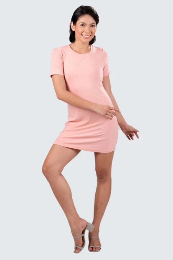 Robe Droite Rose Pâle