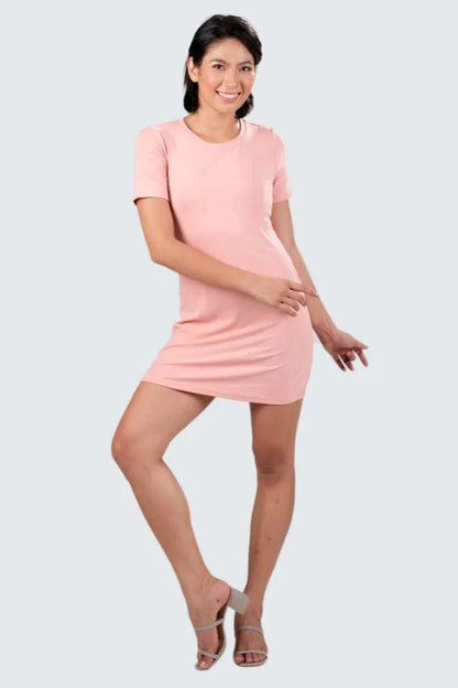 Robe Droite Rose Pâle