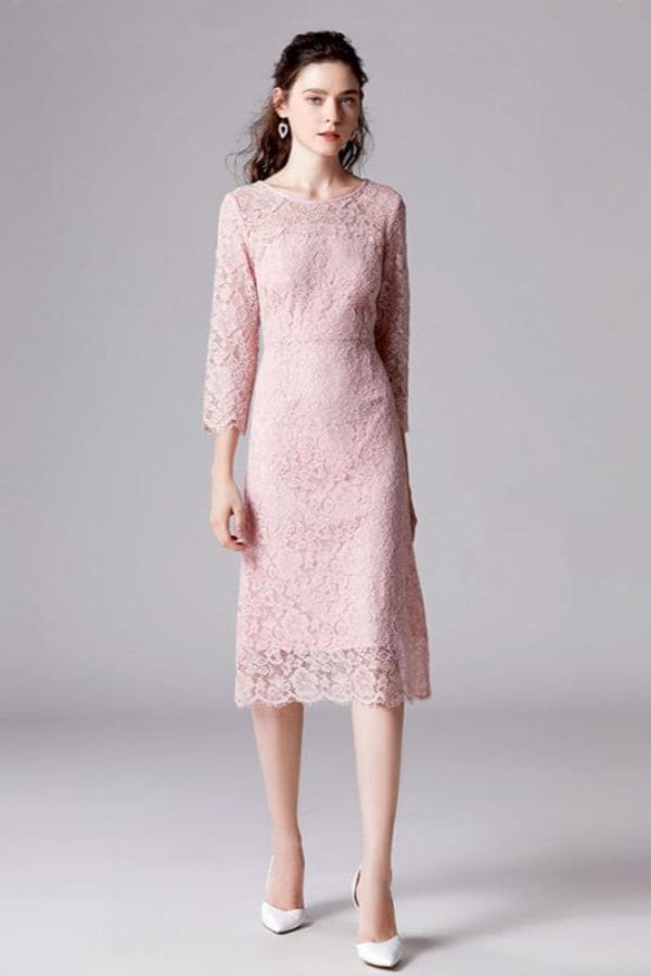 Robe Empire Rose Poudré