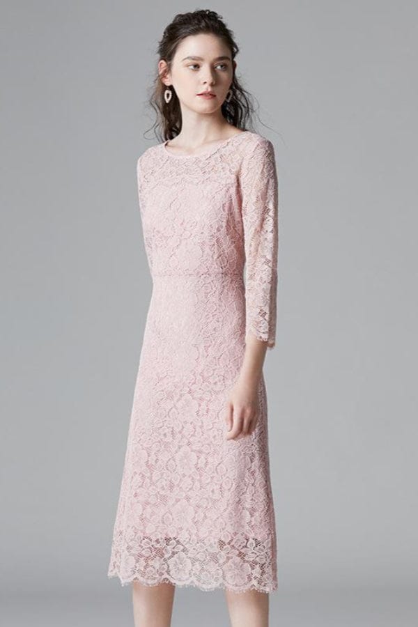 Robe Empire Rose Poudré