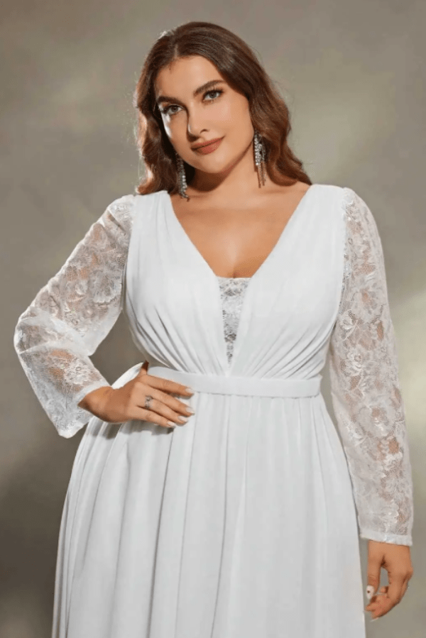 Robe en Dentelle Blanche