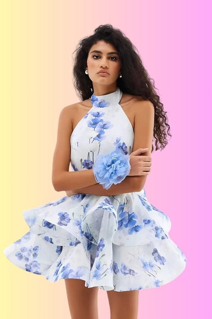 Robe Fleurie Épaules Dénudées