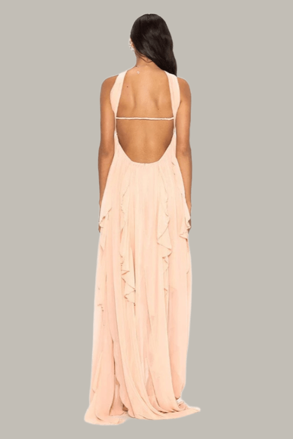 Robe Fluide Rose Pâle