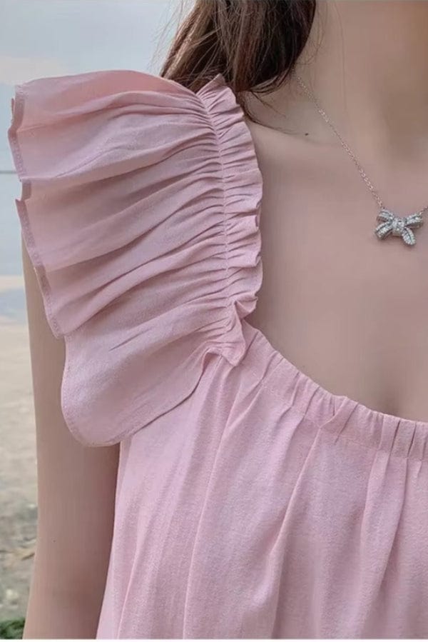 Robe Fluide Rose Poudré