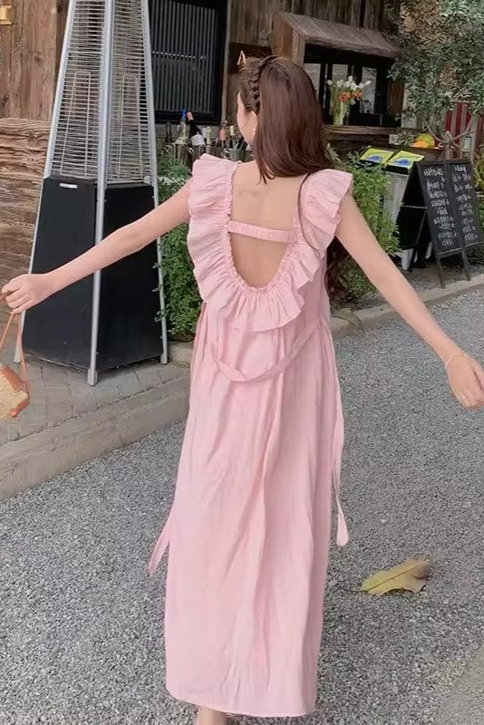 Robe Fluide Rose Poudré