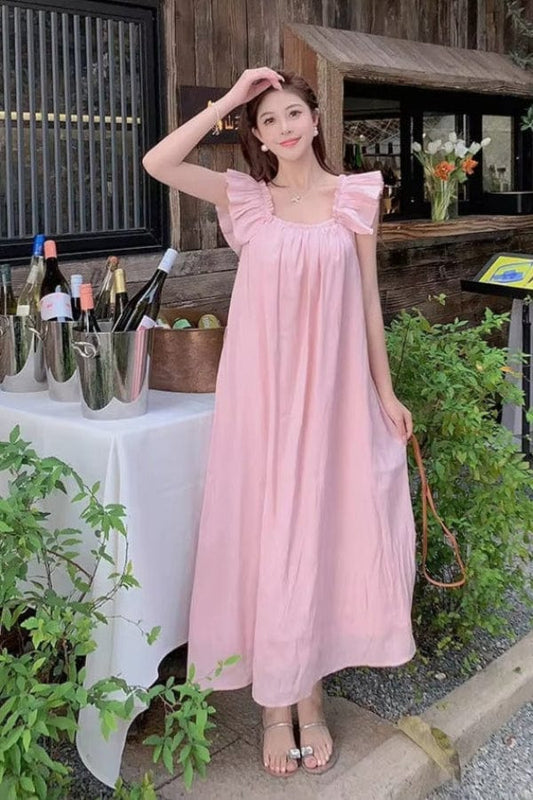 Robe Fluide Rose Poudré