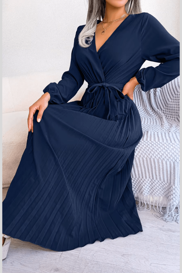 Robe Fourreau Bleu Marine