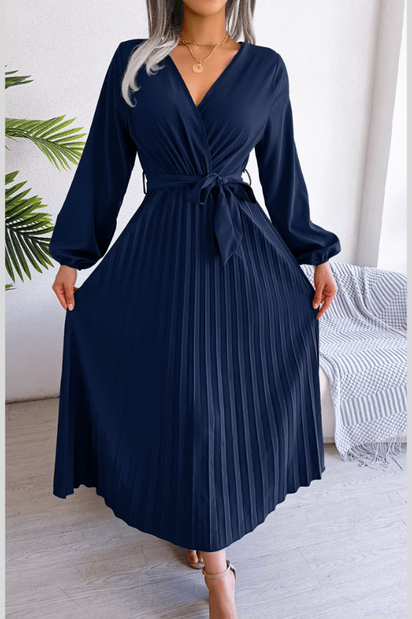 Robe Fourreau Bleu Marine