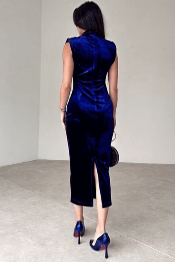 Robe Fourreau Bleu Roi