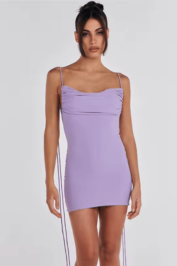 Robe Lilas Courte