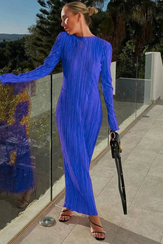 Robe Longue Bleu Roi