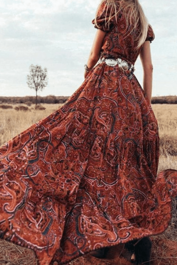 Robe Longue Boheme Fendue