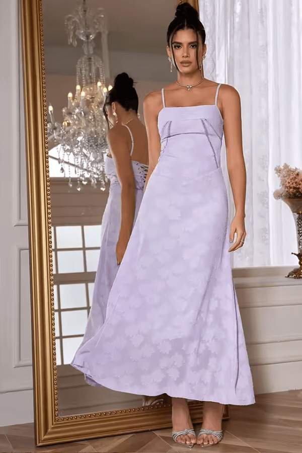 Robe Longue Lilas Demoiselle D'Honneur