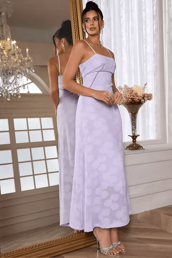 Robe Longue Lilas Demoiselle D'Honneur