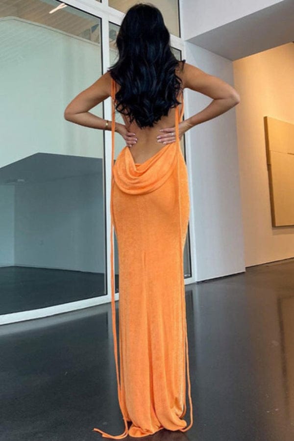 Robe Longue Orange
