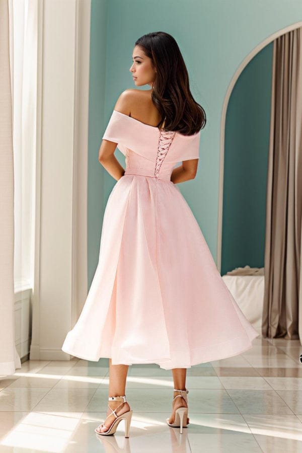 Robe Longue Rose Pale Demoiselle D'Honneur