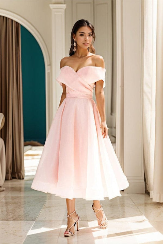 Robe Longue Rose Pale Demoiselle D'Honneur