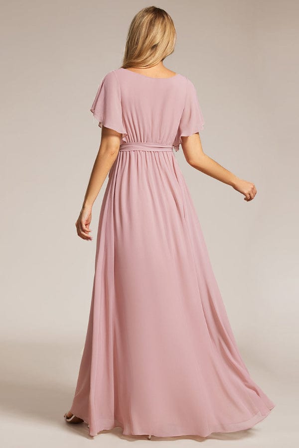 Robe Longue Rose Poudré