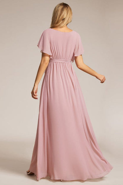 Robe Longue Rose Poudré