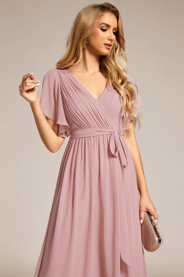 Robe Longue Rose Poudré
