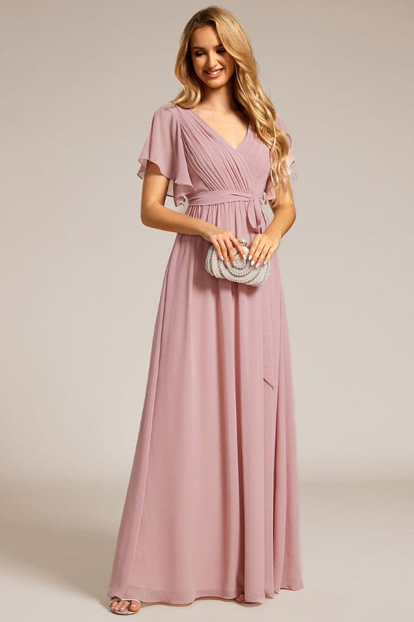 Robe Longue Rose Poudré