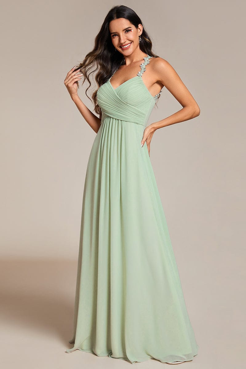 Robe Longue Vert D'Eau