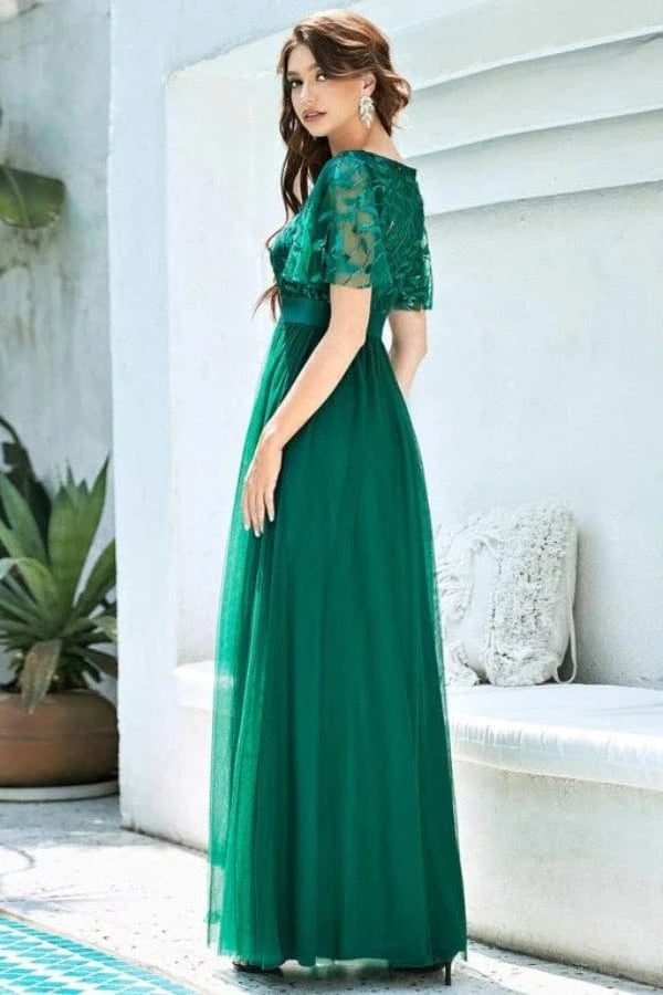 Robe Longue Vert Émeraude