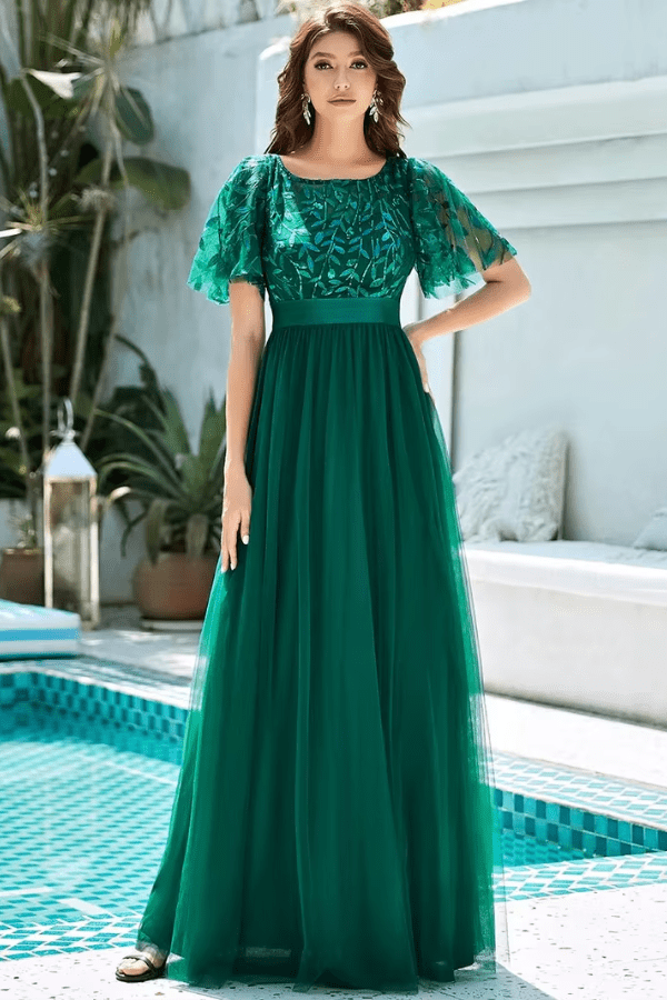 Robe Longue Vert Émeraude