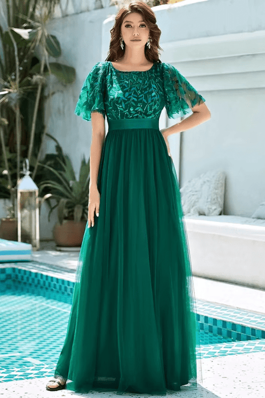 Robe Longue Vert Émeraude