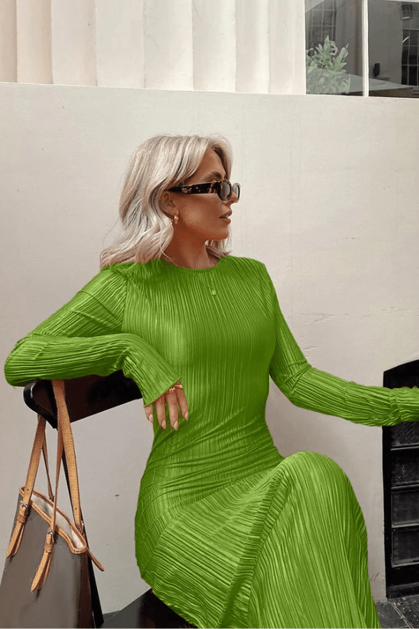 Robe Longue Vert Olive