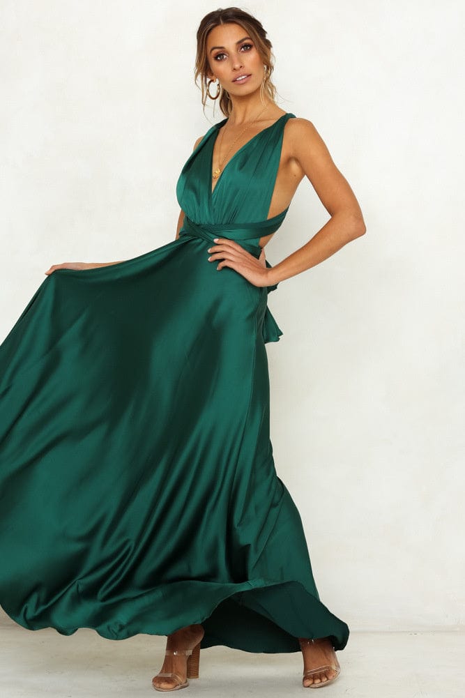 Robe Longue Vert Sapin