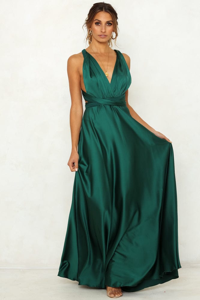 Robe Longue Vert Sapin