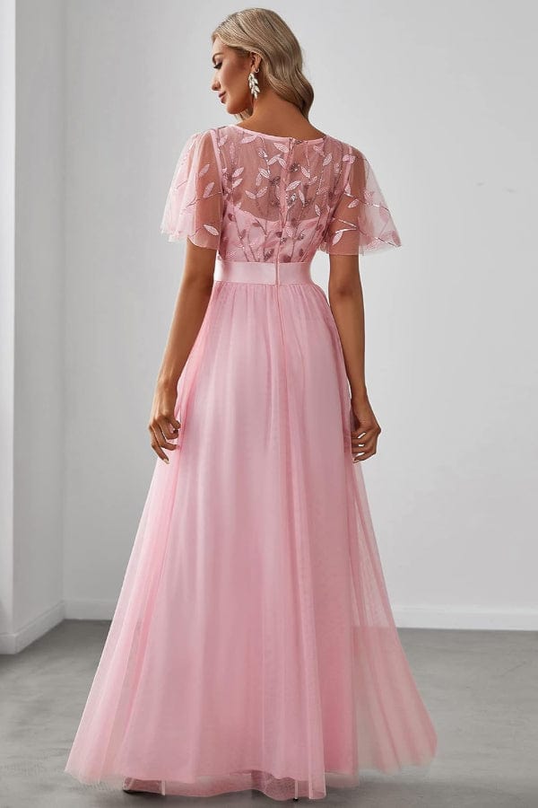Robe Mariage Civil Rose Pale